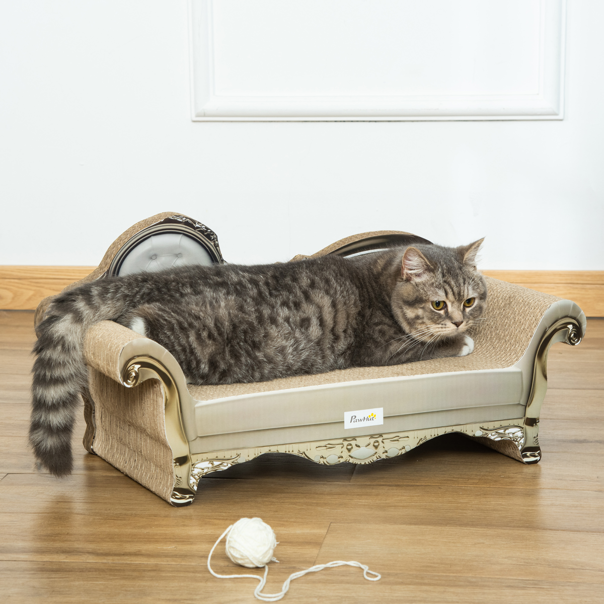 The 'Chesterfield' Retro Cat Scratcher Sofa with Catnip