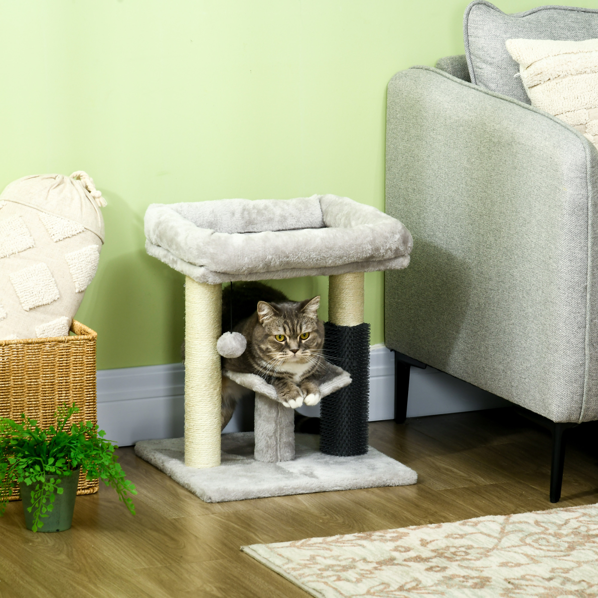 The 'Glow' Cat Tree with Integrated Self-Groomer