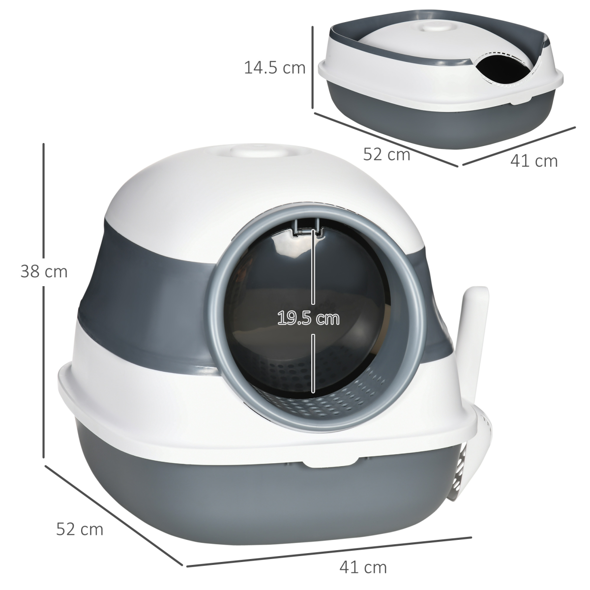 The 'Retreat' Folding Hooded Cat Litter Station with Integrated Deodoriser