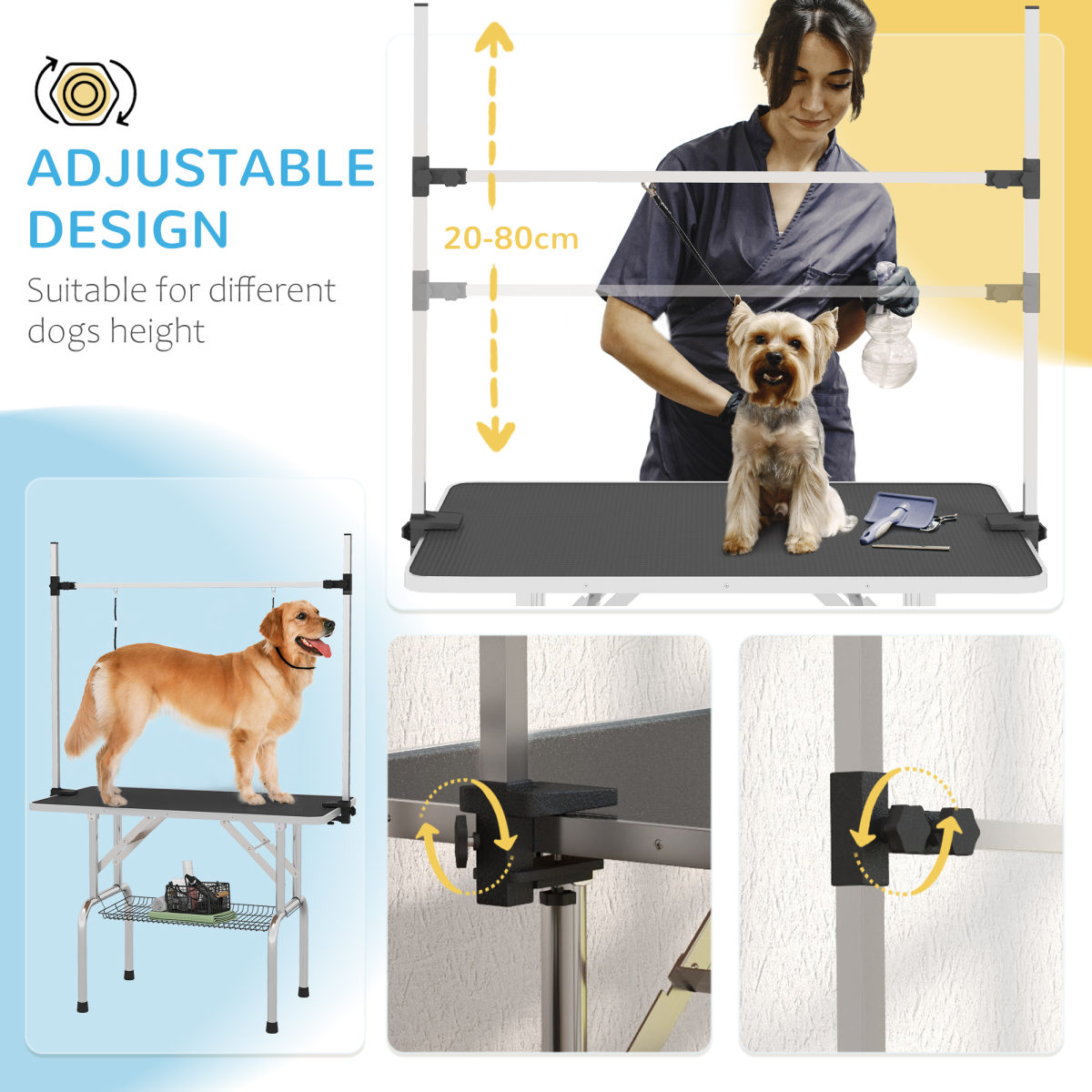 The 'Studio' Adjustable Home Dog Grooming Table