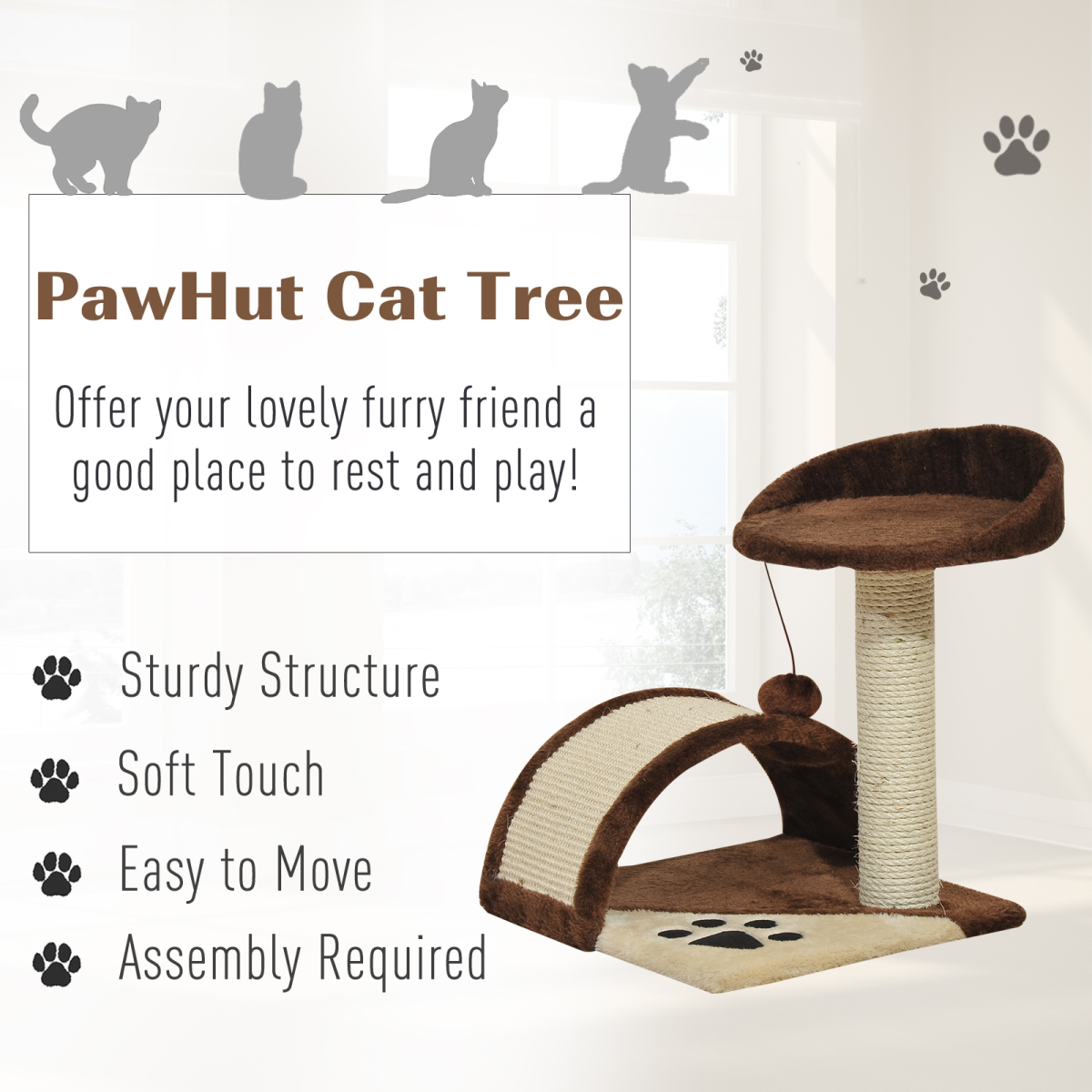 The 'Sienna' Curved Scratching Board & Perch