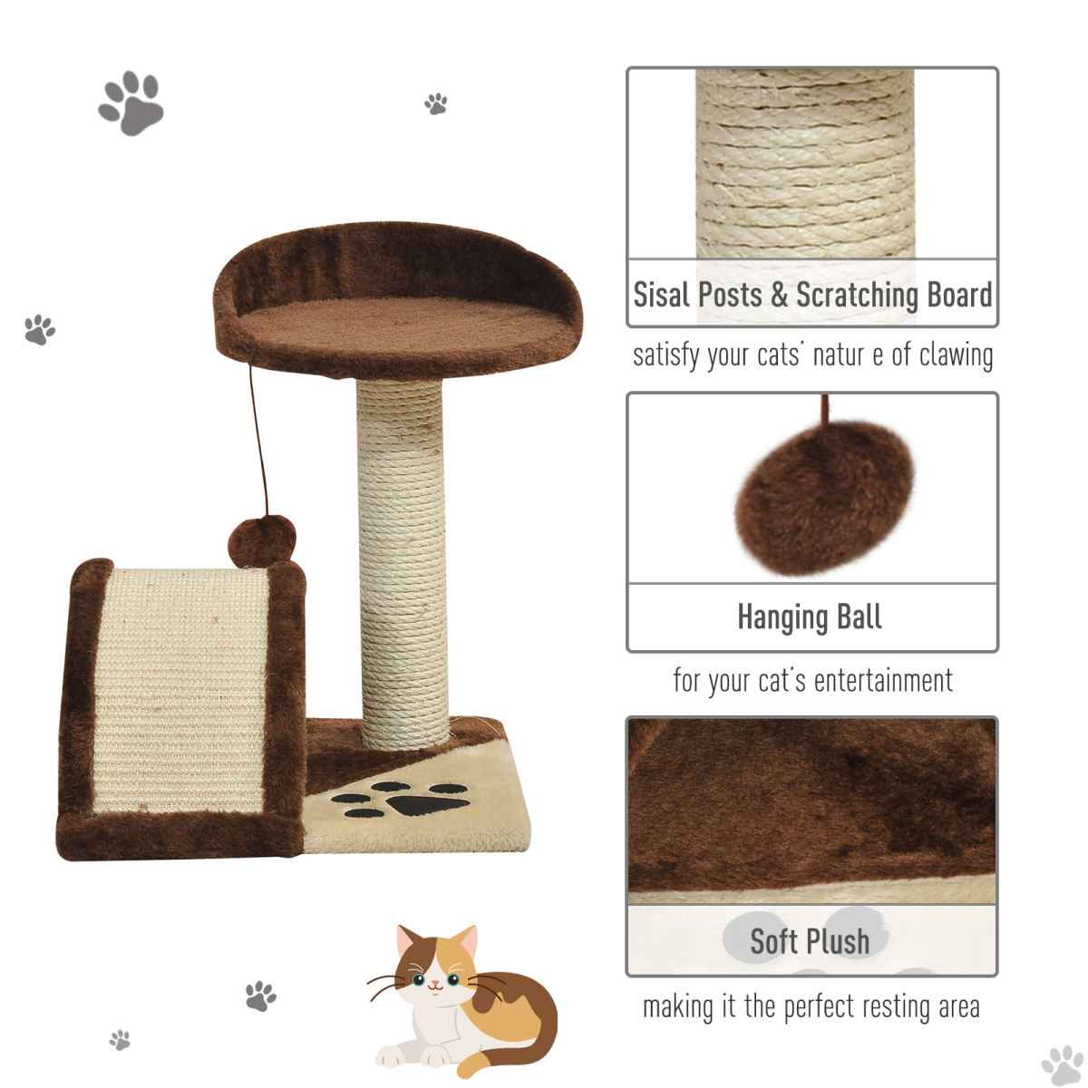 The 'Sienna' Curved Scratching Board & Perch