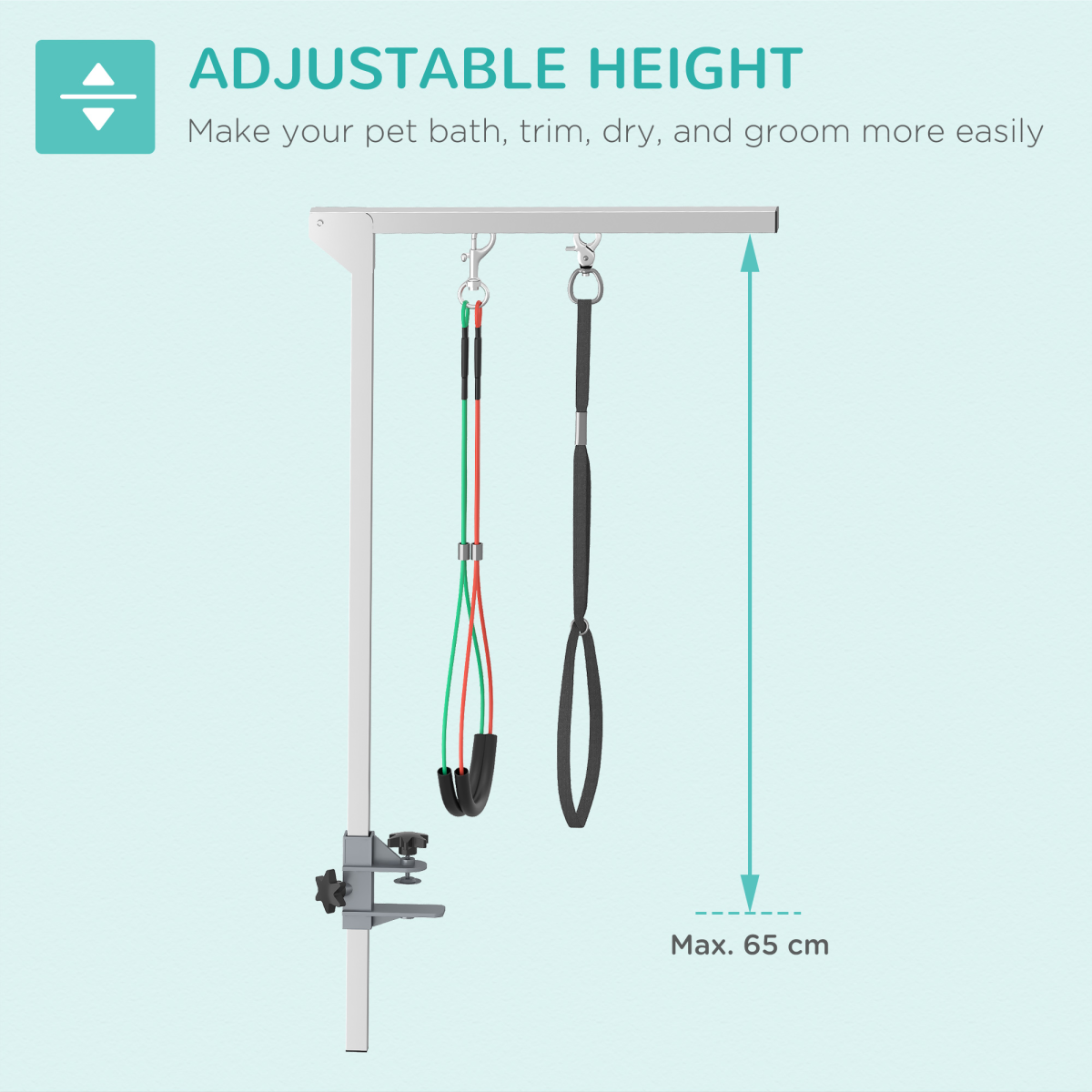 The Professional Stainless Steel Home Grooming Support Arm