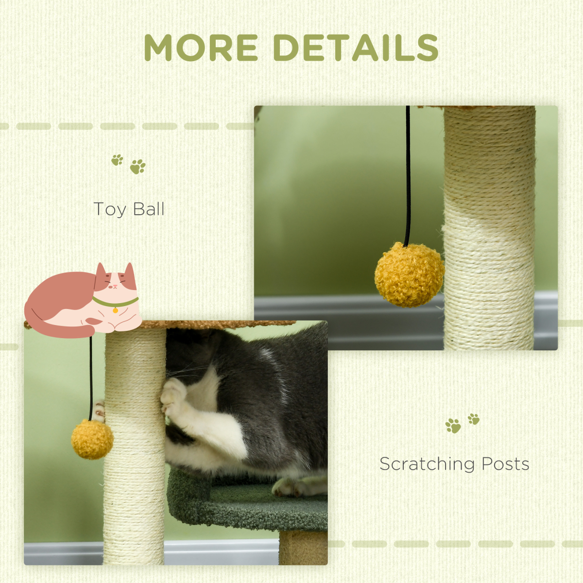 The 'Opulence' Double Velvet Bed Cat Tree (52cm)
