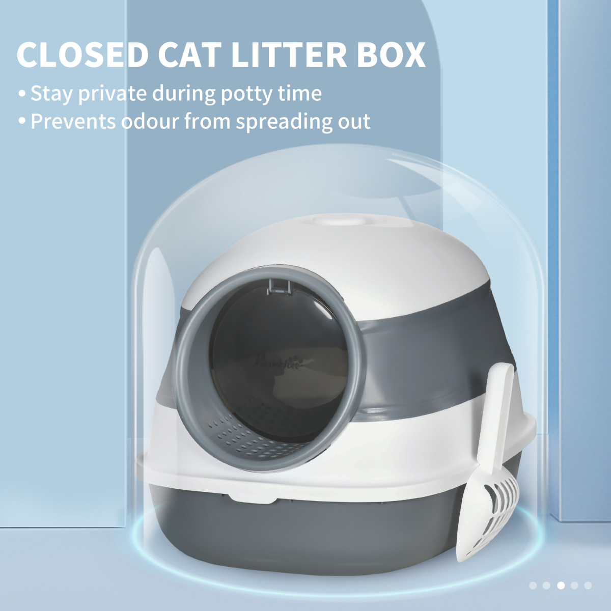 The 'Retreat' Folding Hooded Cat Litter Station with Integrated Deodoriser