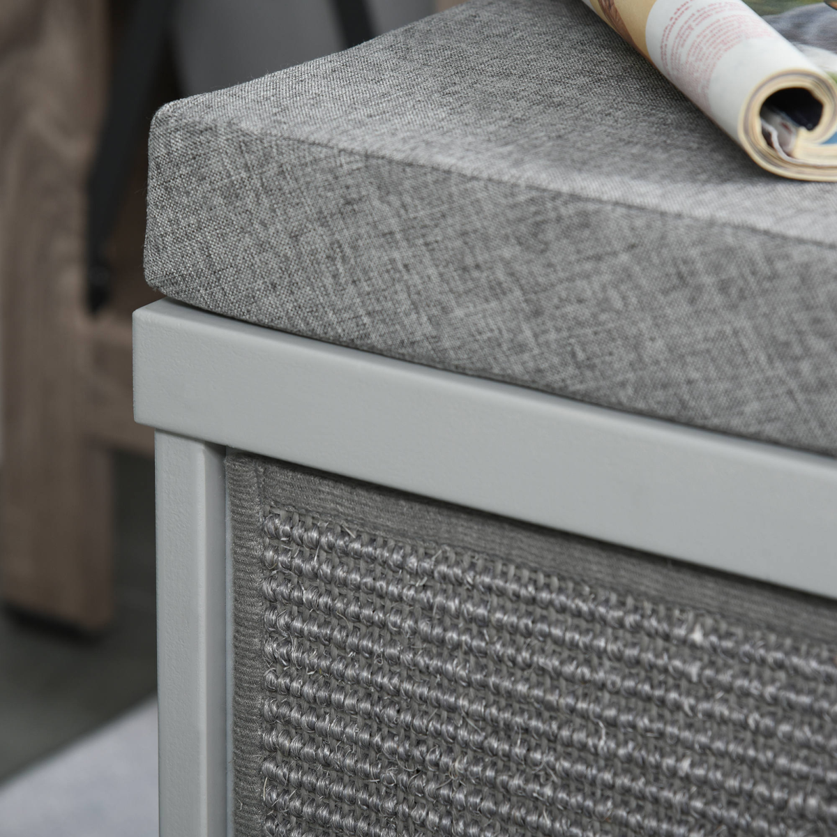 The 'Nook' – Cat House Cube with Sisal Scratch Pads & Top Cushion Perch