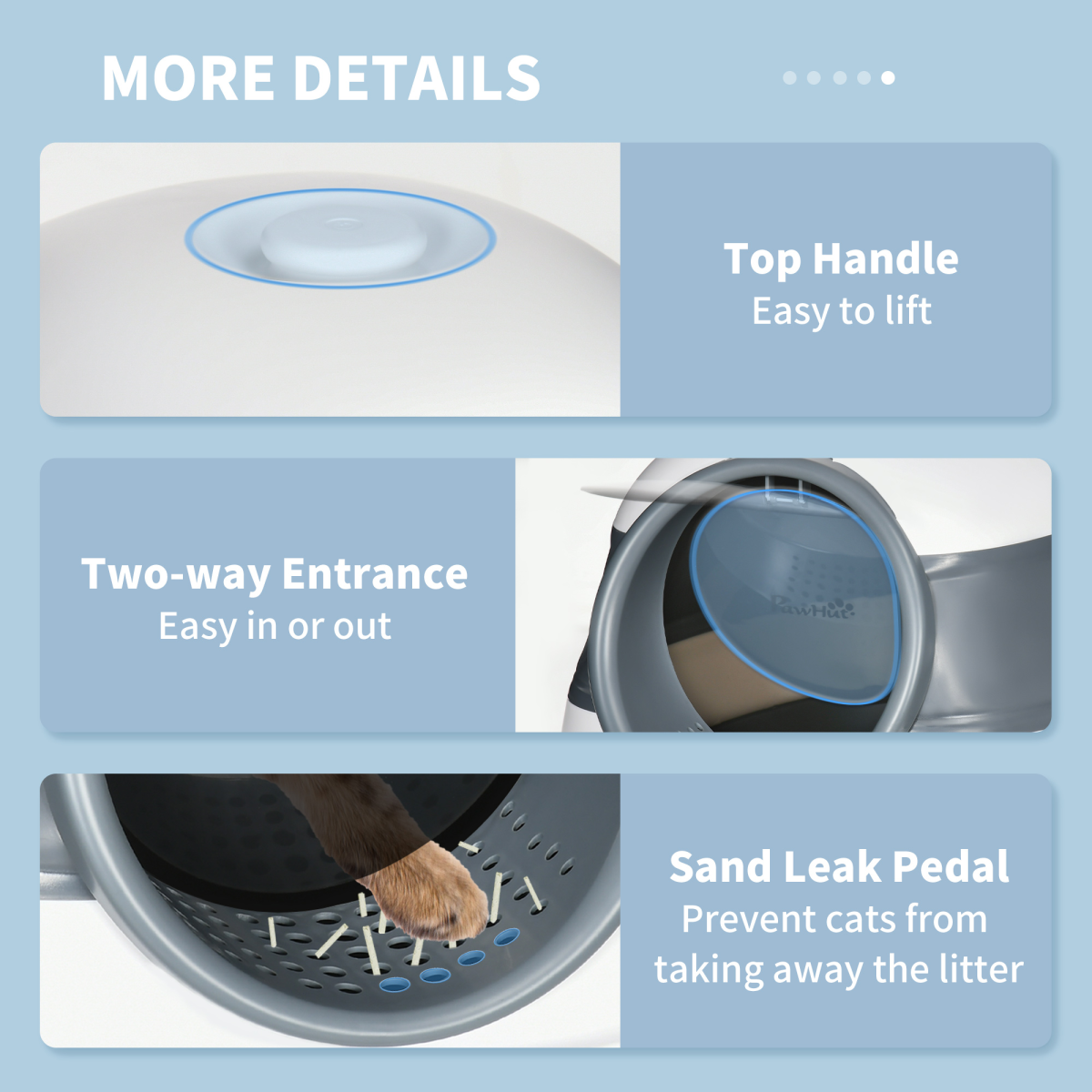 The 'Retreat' Folding Hooded Cat Litter Station with Integrated Deodoriser