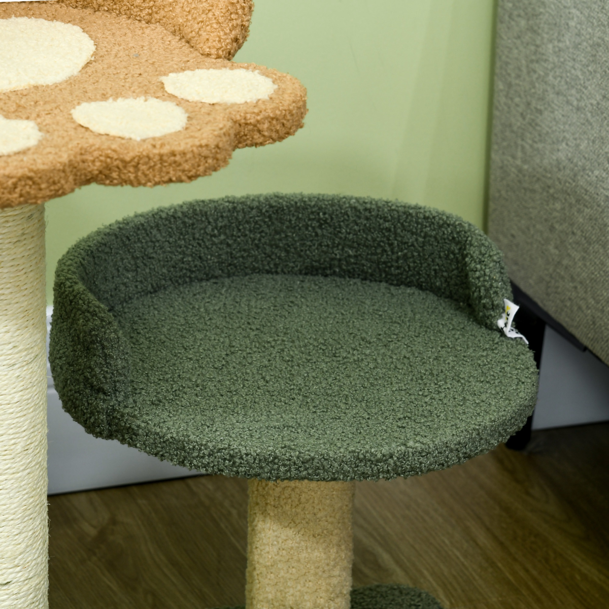 The 'Opulence' Double Velvet Bed Cat Tree (52cm)
