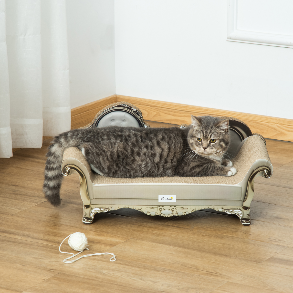 The 'Chesterfield' Retro Cat Scratcher Sofa with Catnip
