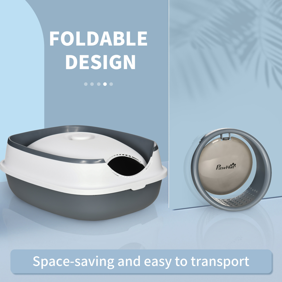 The 'Retreat' Folding Hooded Cat Litter Station with Integrated Deodoriser