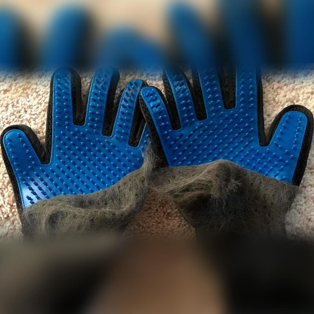 The 'Preen' Silicone Grooming Gloves