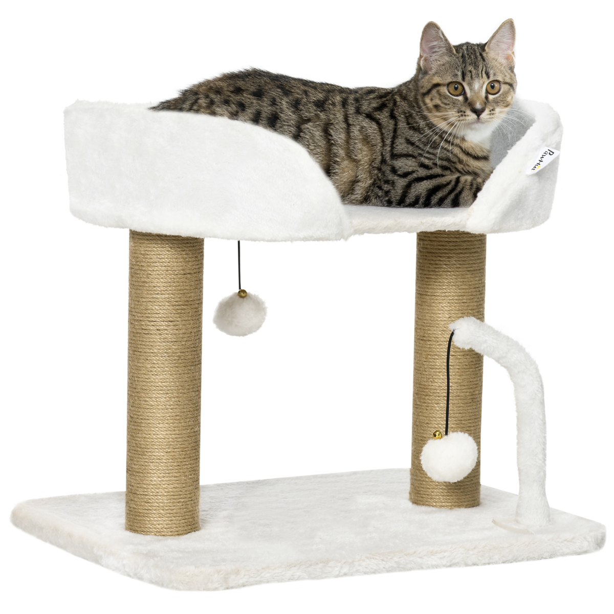 The 'Rowan' Natural Jute Scratching Post & Kitten Tower